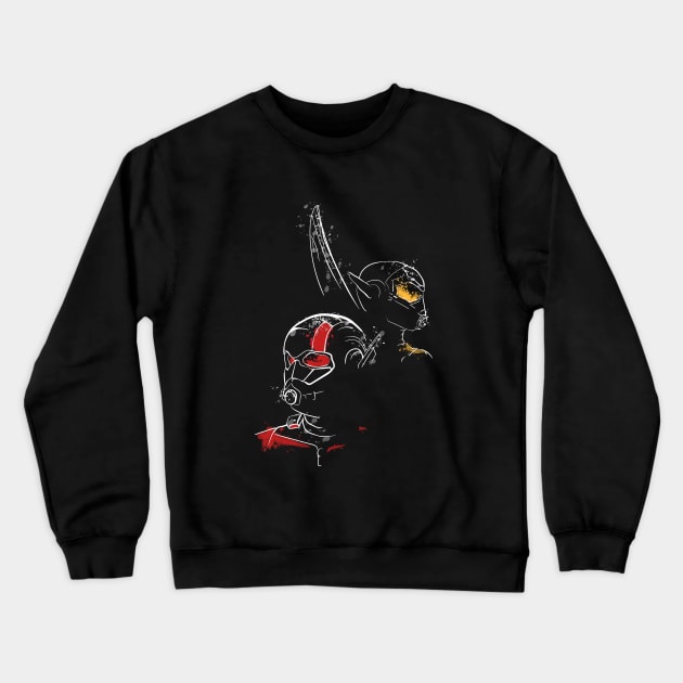Ant Man And Wasp Splatter Crewneck Sweatshirt by FortuneDesigns